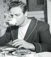 Marlon Brando smoking